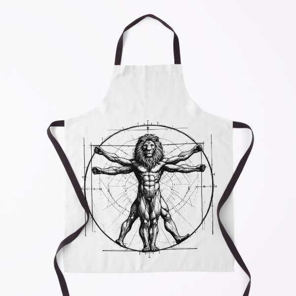 Item preview, Vitruvian Lion Sketch Drawing Gift designed and sold by Pineapple-Tree.