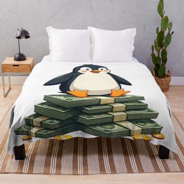 Item preview, A penguin with a lot of money designed and sold by Sopilka.