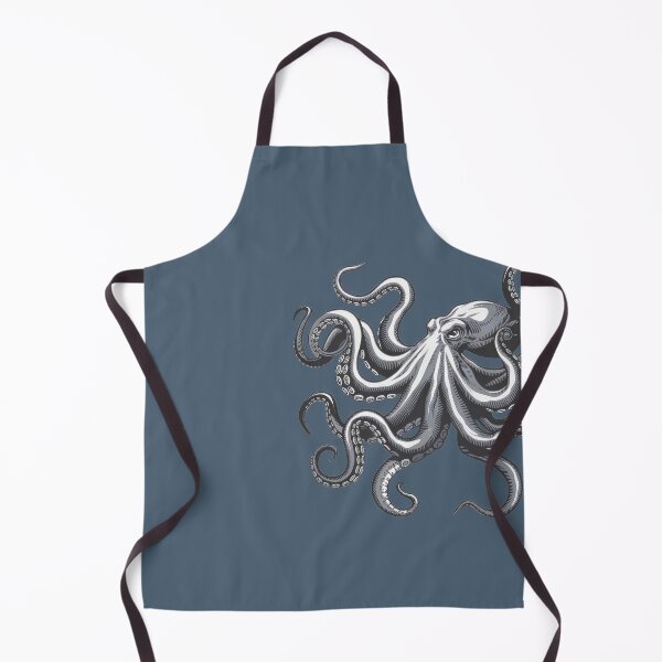 Item preview, Version 1: Etched Style, Retro Style Octopus - Ocean and Sea Life Fish Tee - detailed, custom etching designed and sold by markmm9.