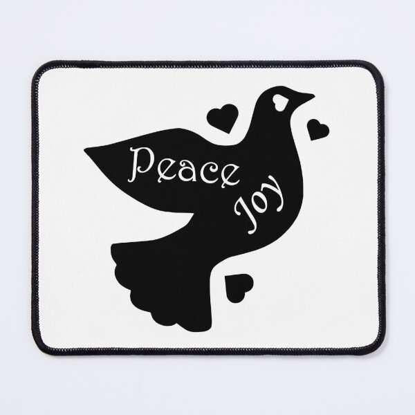Item preview, The Dove Of Peace Joy And Love - v3 - black for light backgrounds designed and sold by MultimediaSusan.