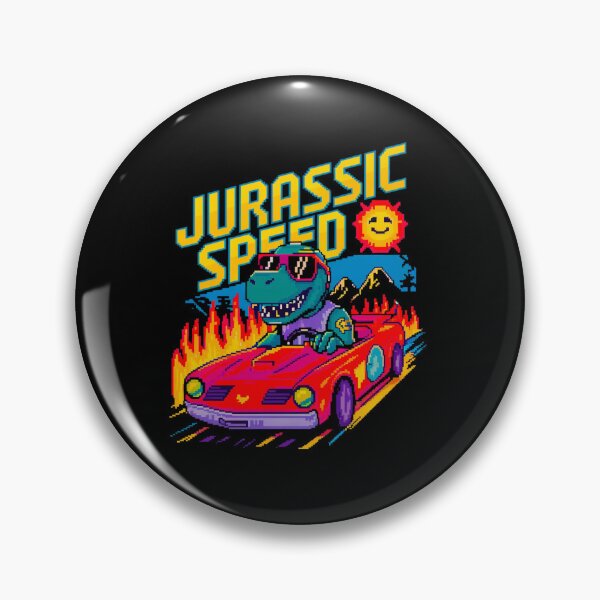 Item preview, Jurassic Speed - Retro Pixel Art T-Rex Racing Car 80s Gaming Design designed and sold by ObjCrea123.