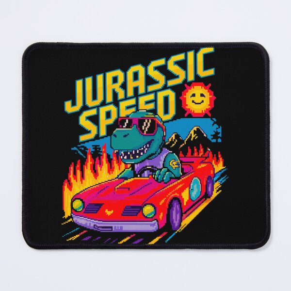 Item preview, Jurassic Speed - Retro Pixel Art T-Rex Racing Car 80s Gaming Design designed and sold by ObjCrea123.