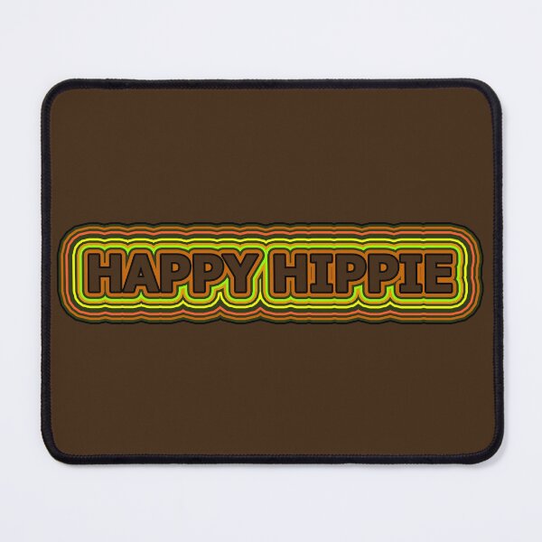 Item preview, Happy Hippie Words Earthy Tones Hippie Vibes Retro Lines 1 of 4 designed and sold by Beachy.
