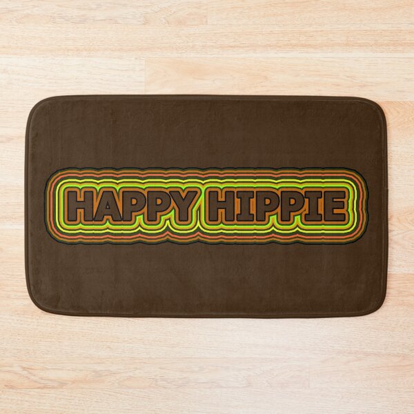 Item preview, Happy Hippie Words Earthy Tones Hippie Vibes Retro Lines 1 of 4 designed and sold by Beachy.