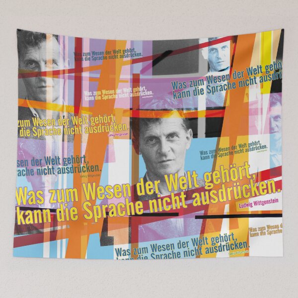 Artikelvorschau, Was zum Wesen der Welt gehört, kann die Sprache nicht ausdrücken, Ludwig Wittgenstein entworfen und verkauft von Mauswohn.