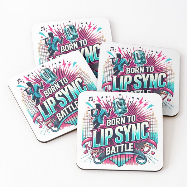 Item preview, Born to lip sync battle. Funny lip sync t-shirt designed and sold by DesignSparks1.