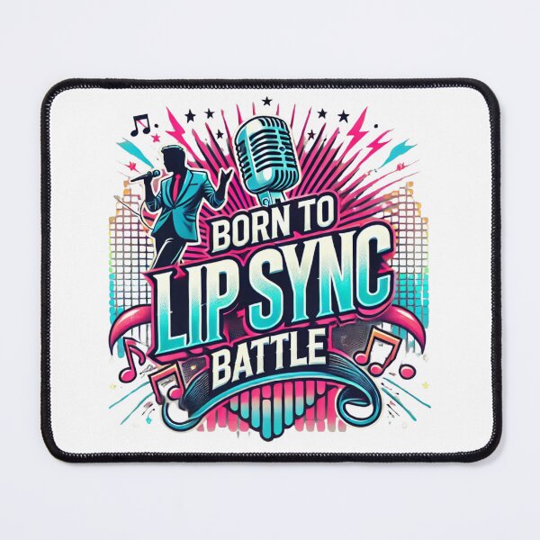 Item preview, Born to lip sync battle. Funny lip sync t-shirt designed and sold by DesignSparks1.