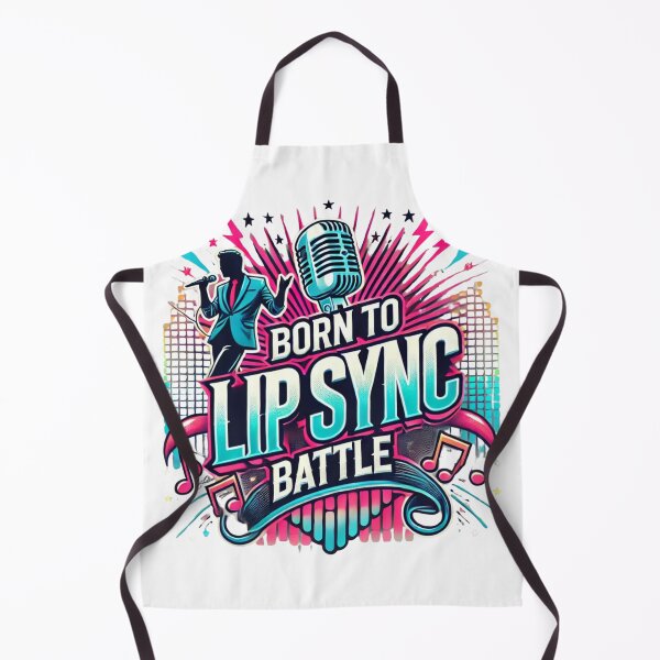 Item preview, Born to lip sync battle. Funny lip sync t-shirt designed and sold by DesignSparks1.