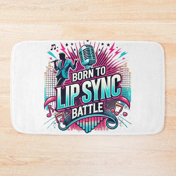 Item preview, Born to lip sync battle. Funny lip sync t-shirt designed and sold by DesignSparks1.