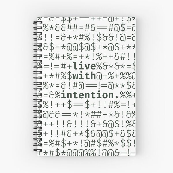 Item preview, Live with intention - 241126/T1/A designed and sold by TheQuotesStudio.