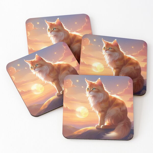 Item preview, Golden Sunset Cat with Majestic Glow designed and sold by EliteDesignsEE.