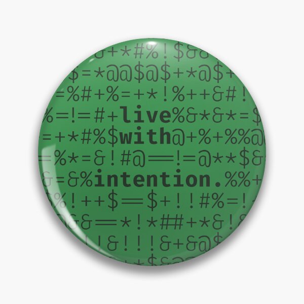 Item preview, Live with intention - 241126/T1/B designed and sold by TheQuotesStudio.