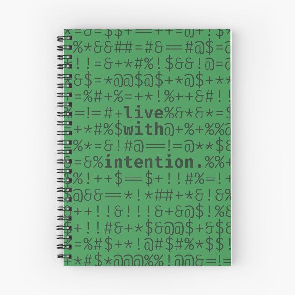 Item preview, Live with intention - 241126/T1/B designed and sold by TheQuotesStudio.