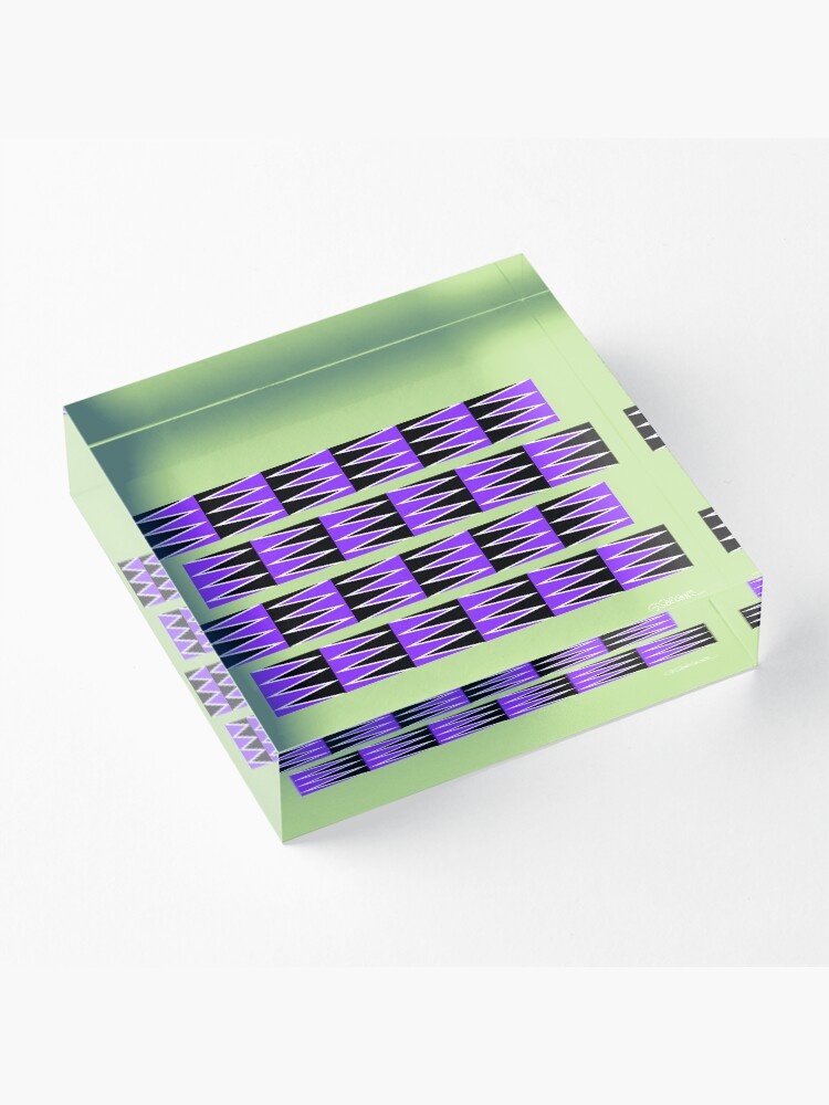 Thumbnail 3 of 5, Acrylic Block, Gliding Patterns: The Anomalous Motion Illusion designed and sold by GianniSarcone.