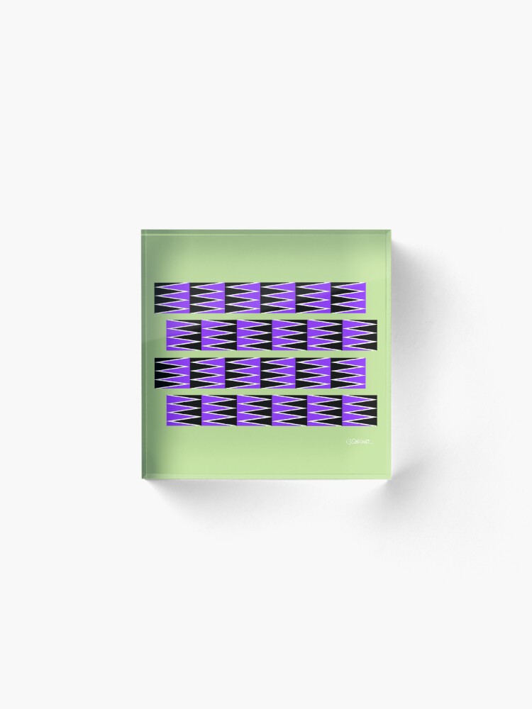 Thumbnail 2 of 5, Acrylic Block, Gliding Patterns: The Anomalous Motion Illusion designed and sold by GianniSarcone.