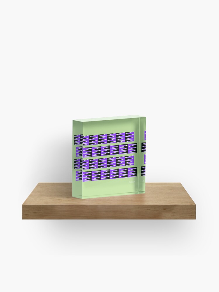 Thumbnail 1 of 5, Acrylic Block, Gliding Patterns: The Anomalous Motion Illusion designed and sold by GianniSarcone.