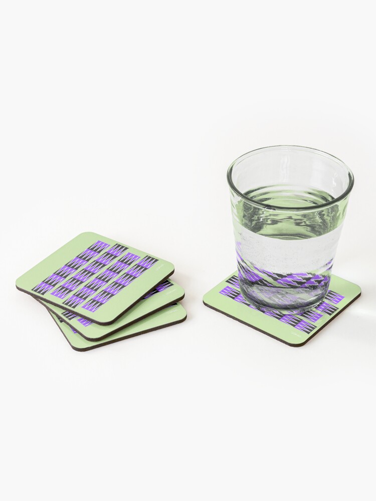 Thumbnail 2 of 5, Coasters (Set of 4), Gliding Patterns: The Anomalous Motion Illusion designed and sold by GianniSarcone.