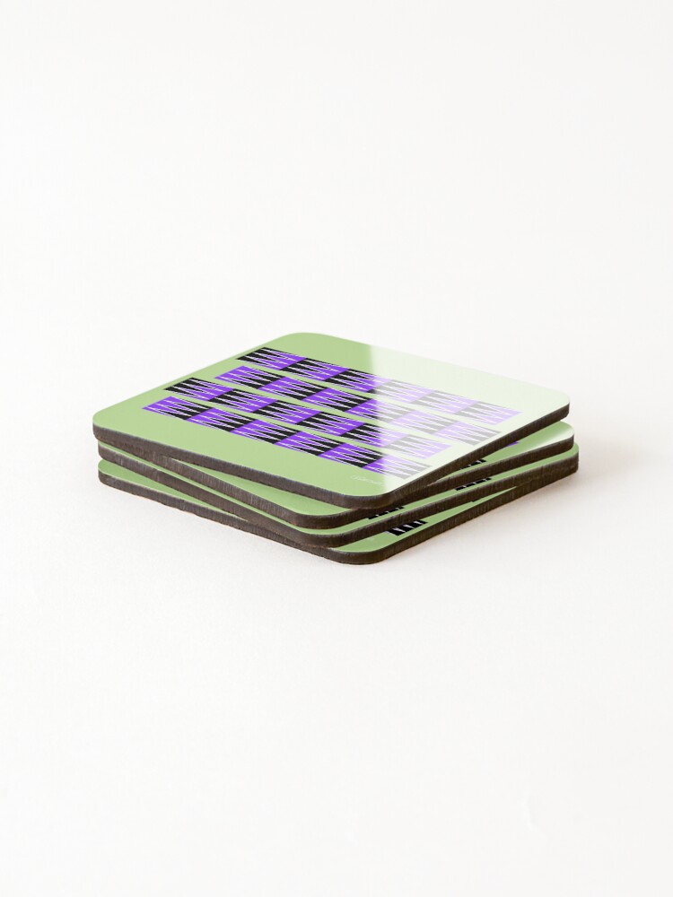 Thumbnail 4 of 5, Coasters (Set of 4), Gliding Patterns: The Anomalous Motion Illusion designed and sold by GianniSarcone.