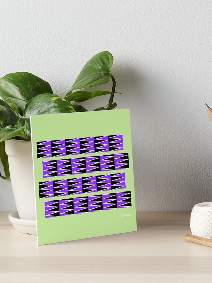 Thumbnail 1 of 2, Art Board Print, Gliding Patterns: The Anomalous Motion Illusion designed and sold by GianniSarcone.