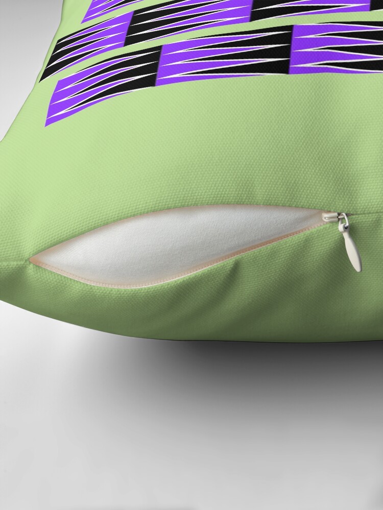 Thumbnail 2 of 4, Pillow, Gliding Patterns: The Anomalous Motion Illusion designed and sold by GianniSarcone.