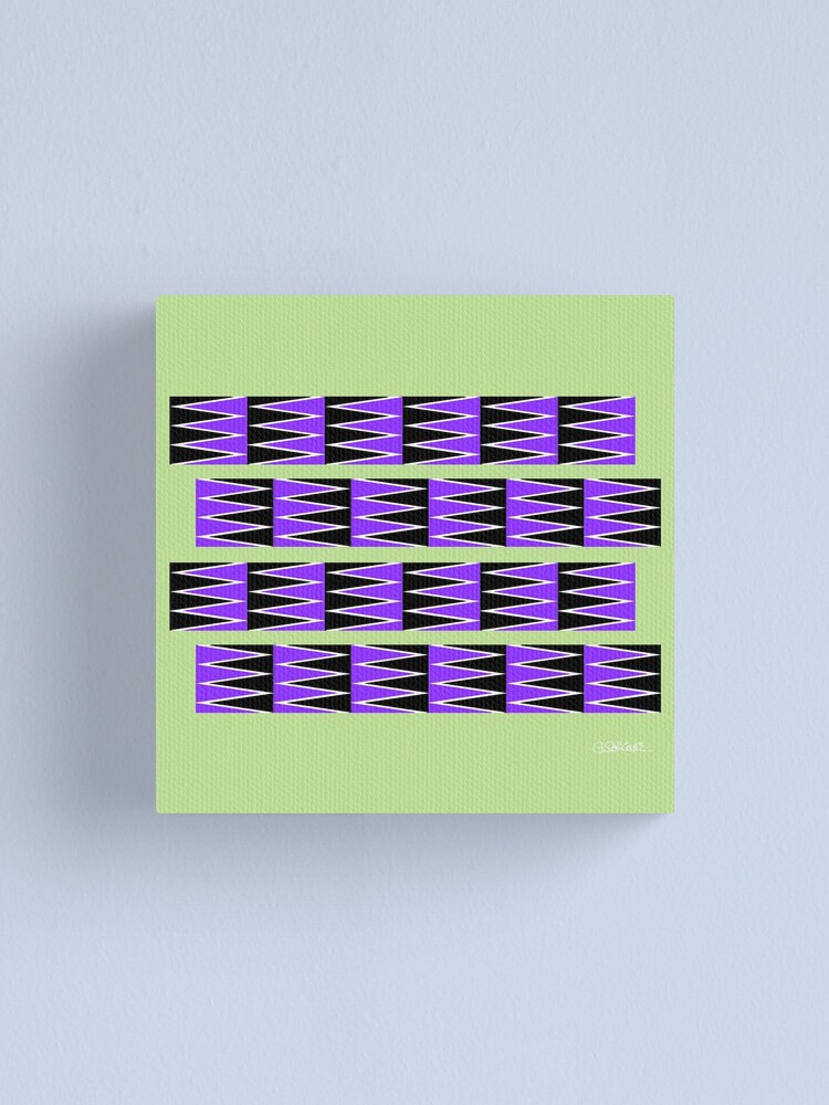 Thumbnail 2 of 3, Canvas Print, Gliding Patterns: The Anomalous Motion Illusion designed and sold by GianniSarcone.