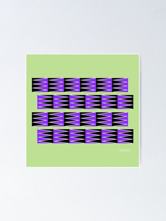Thumbnail 2 of 3, Poster, Gliding Patterns: The Anomalous Motion Illusion designed and sold by GianniSarcone.