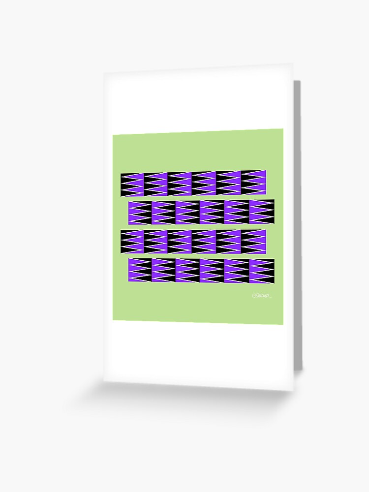 Thumbnail 1 of 2, Greeting Card, Gliding Patterns: The Anomalous Motion Illusion designed and sold by GianniSarcone.