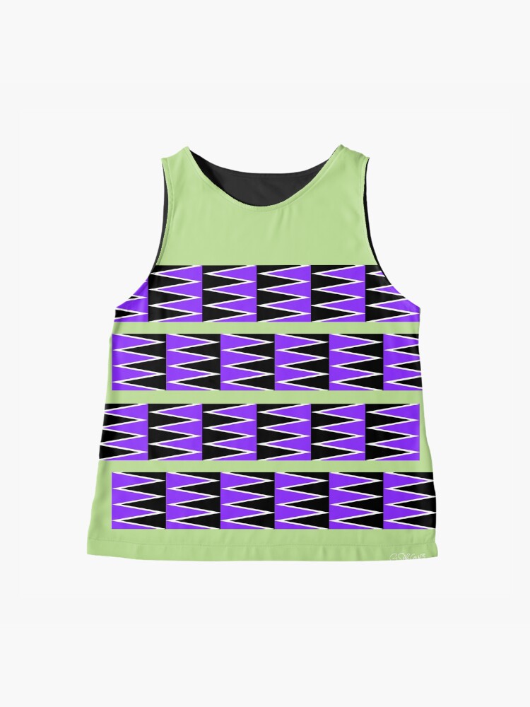 Thumbnail 4 of 6, Sleeveless Top, Gliding Patterns: The Anomalous Motion Illusion designed and sold by GianniSarcone.