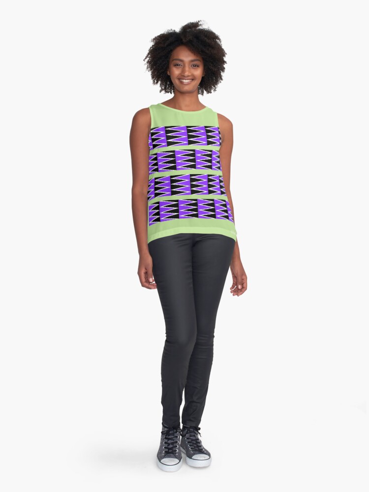 Thumbnail 3 of 6, Sleeveless Top, Gliding Patterns: The Anomalous Motion Illusion designed and sold by GianniSarcone.