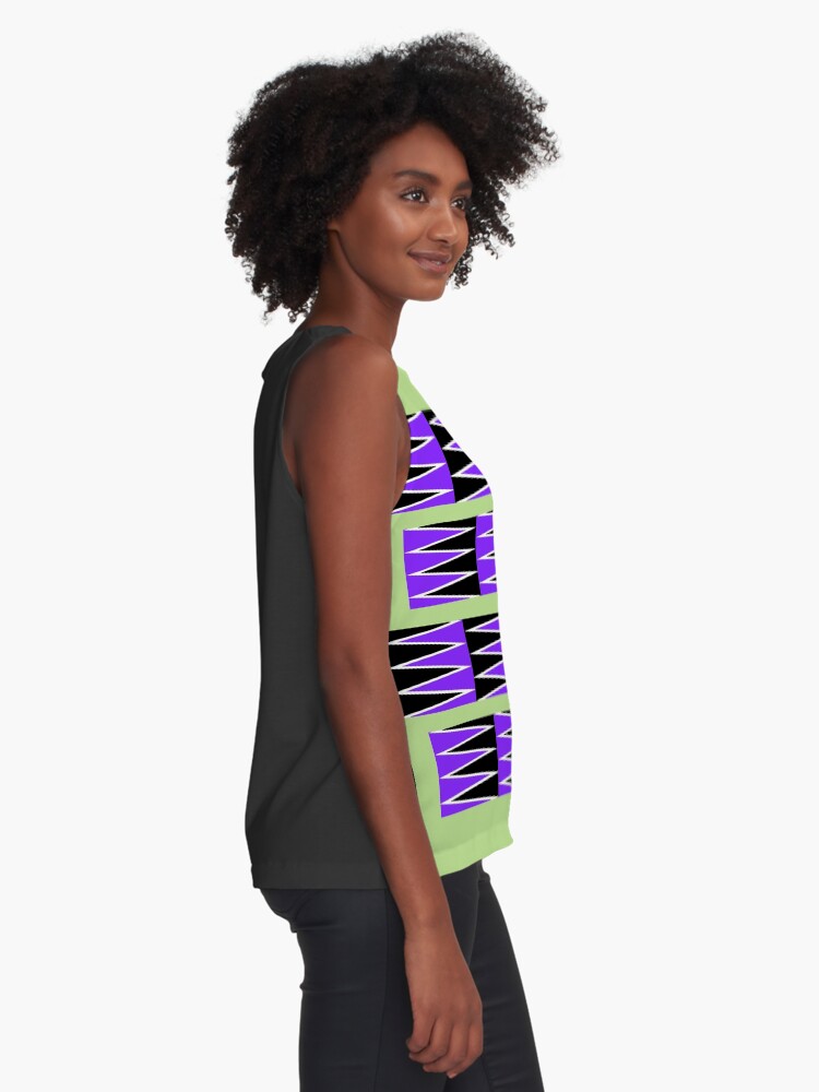 Thumbnail 2 of 6, Sleeveless Top, Gliding Patterns: The Anomalous Motion Illusion designed and sold by GianniSarcone.
