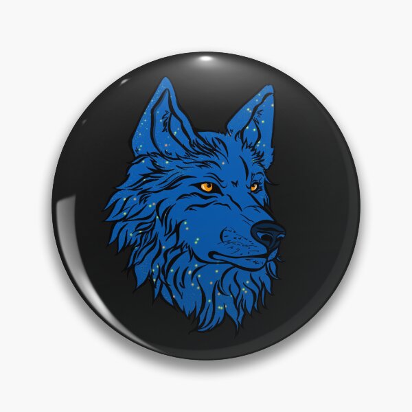 Item preview, Blue wolf with star designed and sold by Maryart8.