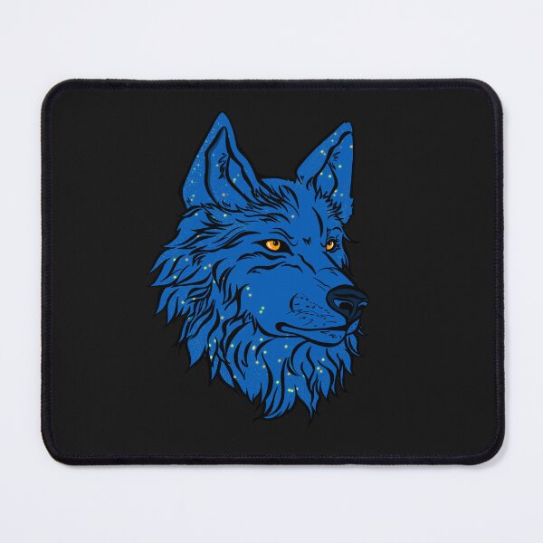 Item preview, Blue wolf with star designed and sold by Maryart8.