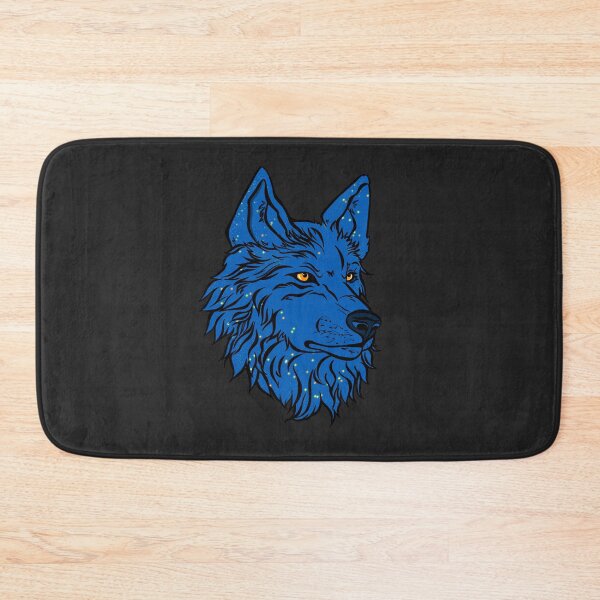 Item preview, Blue wolf with star designed and sold by Maryart8.