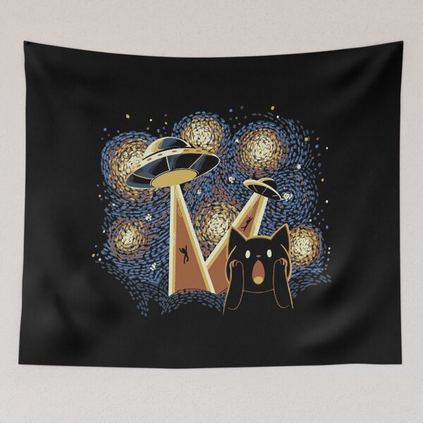 Item preview, Alien Invasion Cat Scream by Tobe Fonseca designed and sold by Tobe Fonseca®.