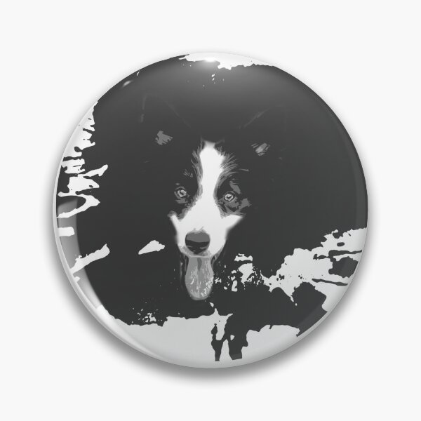 Item preview, Border Collie - minimalist black and white dog designed and sold by Mati-Studio.