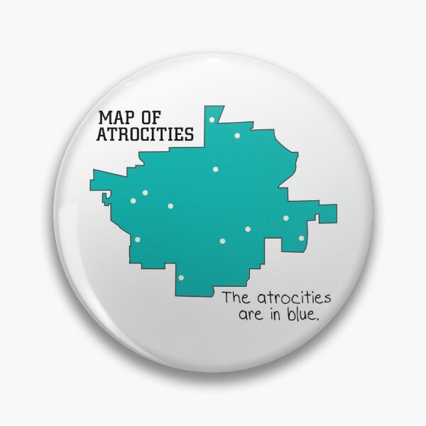 Item preview, Map of atrocities designed and sold by Bruna Esmanhotto.