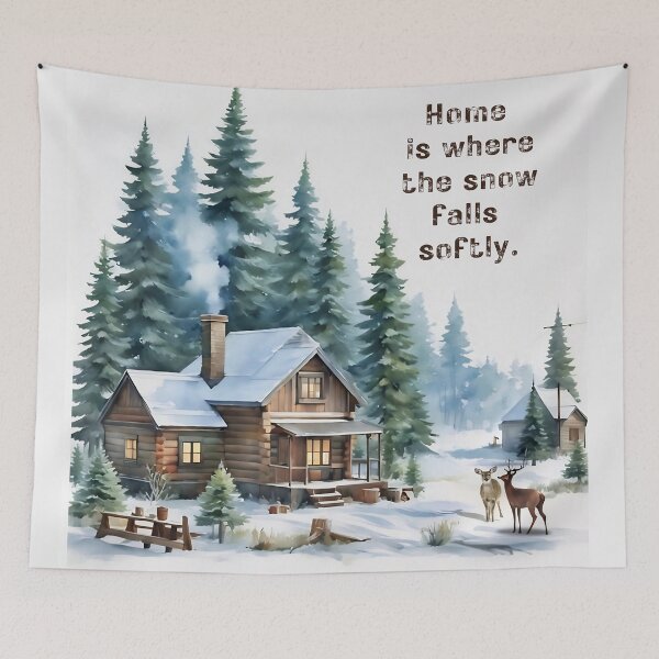 Item preview, Cozy Winter Cabin Serenity designed and sold by gleefulme.