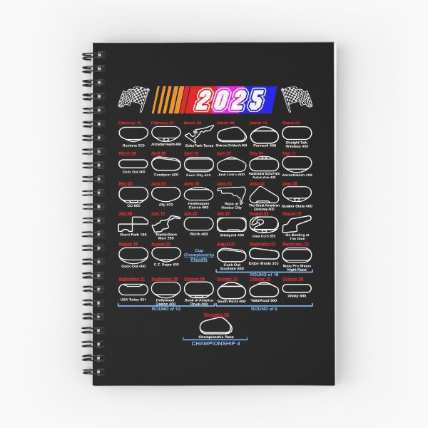 Item preview, Schedule Nascar Cup Series 2025 designed and sold by ideasfinder.