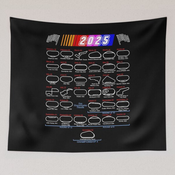Item preview, Schedule Nascar Cup Series 2025 designed and sold by ideasfinder.