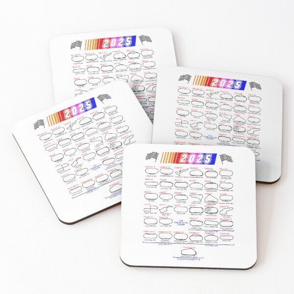 Item preview, Schedule Nascar Cup Series 2025 white designed and sold by ideasfinder.