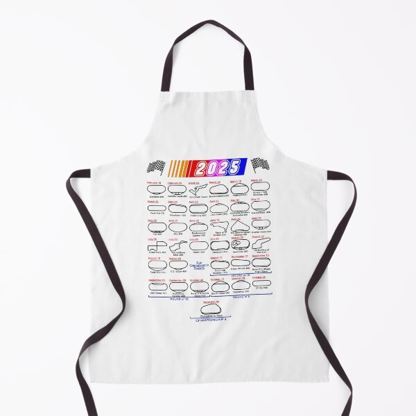 Item preview, Schedule Nascar Cup Series 2025 white designed and sold by ideasfinder.