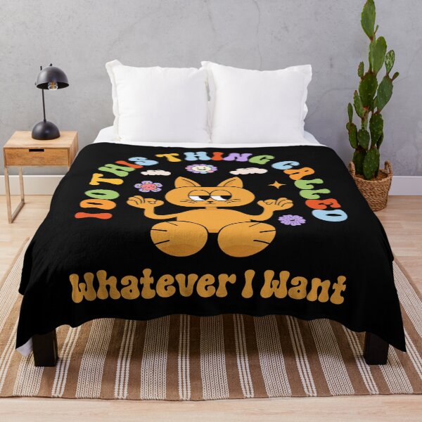 Item preview, Funny Groovy Cat I Do This Thing Called Whatever I Want designed and sold by NewAdventure.