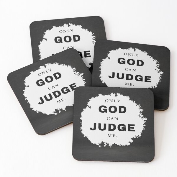 Item preview, ONLY GOD CAN JUDGE ME - BLACK AND WHITE - motivational/ inspirational/ spiritual quotes designed and sold by TishCO.