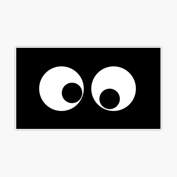 Googly Eyes Sticker for Sale by OrangeGear