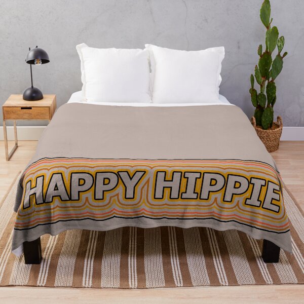 Item preview, Happy Hippie Words Earthy Tones Hippie Vibes Retro Lines 3 of 4 designed and sold by Beachy.