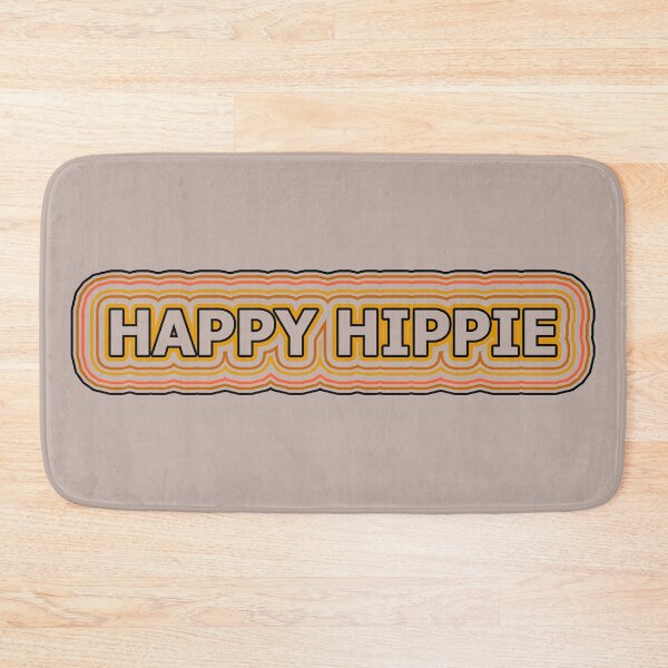 Item preview, Happy Hippie Words Earthy Tones Hippie Vibes Retro Lines 3 of 4 designed and sold by Beachy.