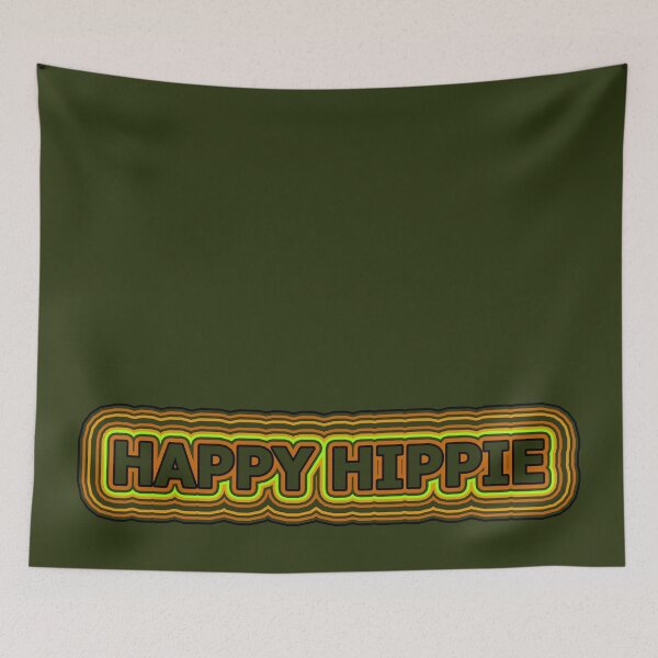 Item preview, Happy Hippie Words Earthy Tones Hippie Vibes Retro Lines 4 of 4 designed and sold by Beachy.