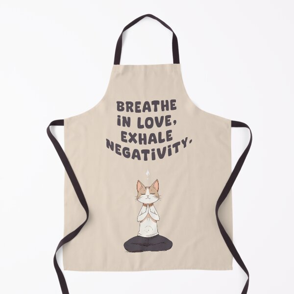 Item preview, BREATHE IN LOVE, EXHALE NEGATIVITY. CUTE CAT designed and sold by La Loca.