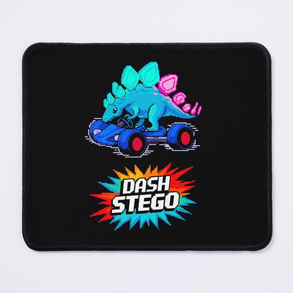 Item preview, Dash Stego - Retro Gaming Pixel Art Dinosaur Kart Racing - Original Design designed and sold by ObjCrea123.