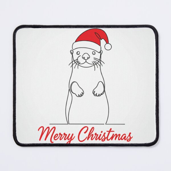 Item preview, Sea Otter Merry Christmas Santa Hat designed and sold by Outlandishrob.